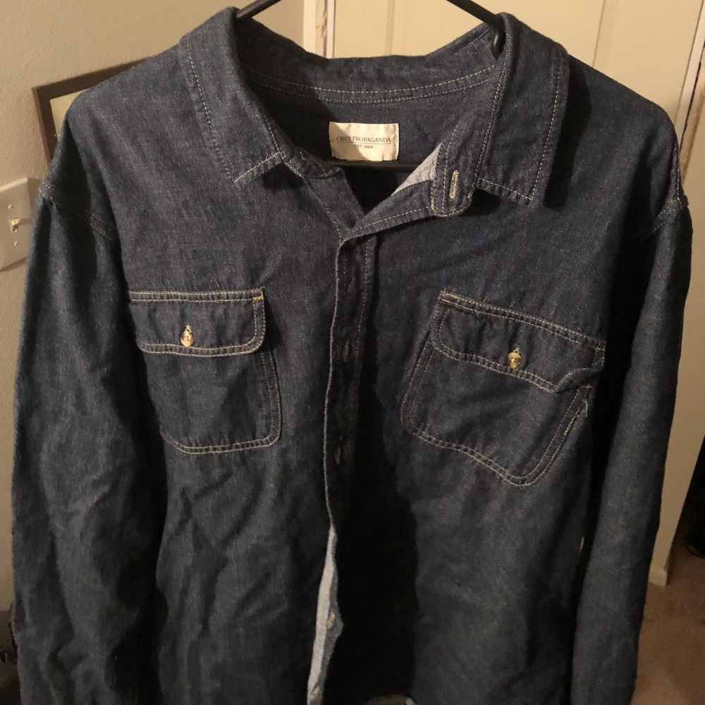 OBEY PROPAGANDA MENS BUTTON DOWN